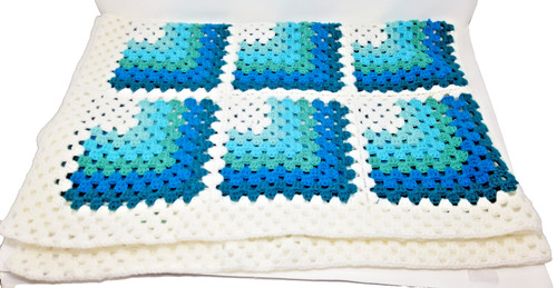 Granny square afghan handmade - square, afghan,