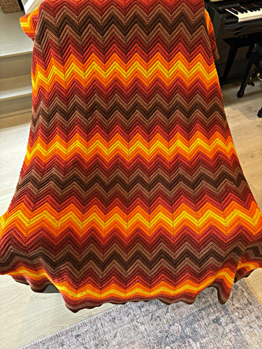 Handmade crochet chevron - crochet,