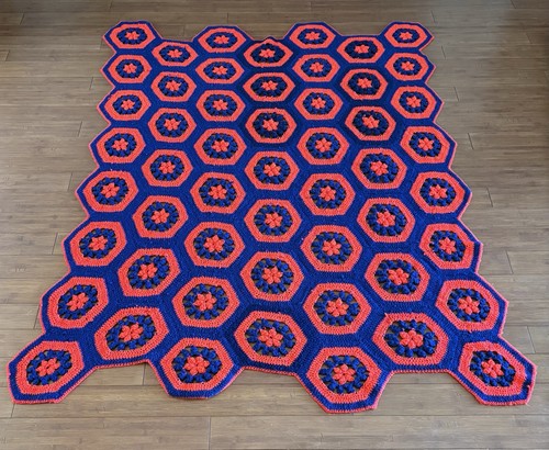 Vtg handmade crochet - handmade, afghan
