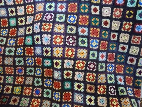 Handmade granny square crochet - square,