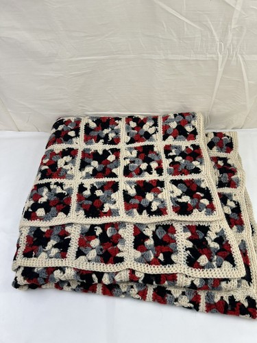 Vtg handmade afghan grannycore - vtg,