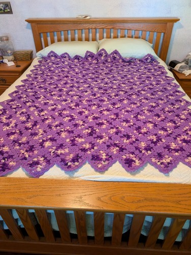 Handmade crochet afghan - handmade,