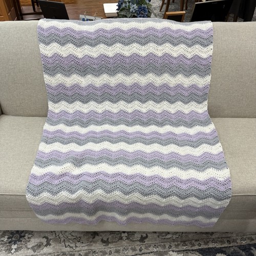 Purple grey white handmade - purple/grey/white,