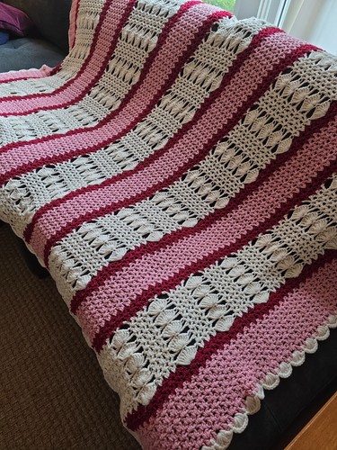 Handmade afghan crocheted - handmade,