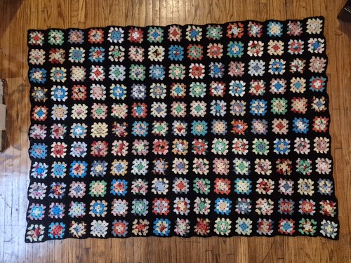 Vintage granny square crochet - granny,