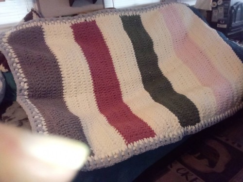 Multicolor handmade afghan - multicolor,