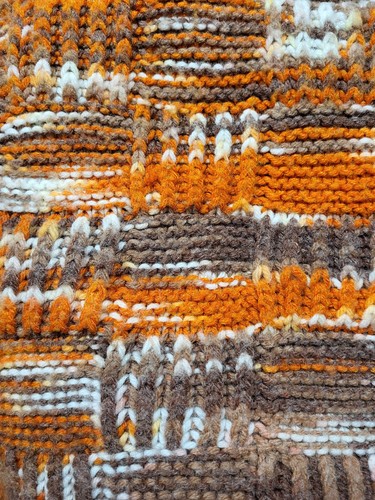 Mcm hand knitted afghan throw - mcm,