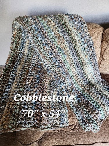 Hand crocheted throw afghan - hand,