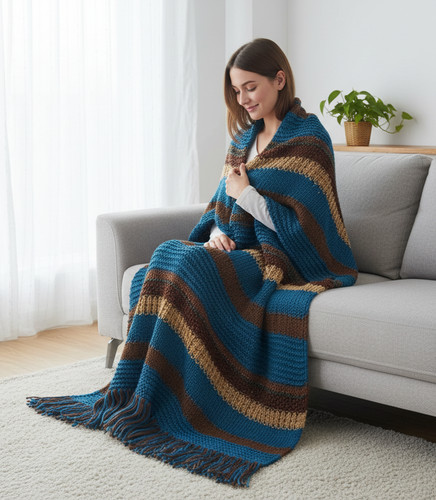 New afghan throw - new,