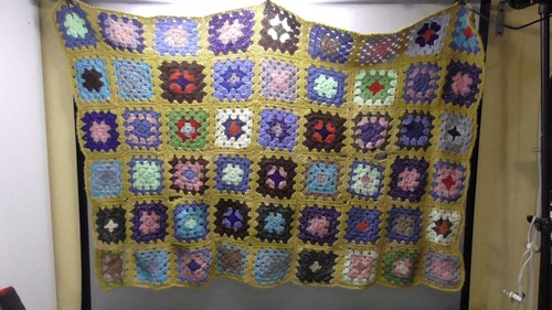 Vintage small granny squares - vintage,